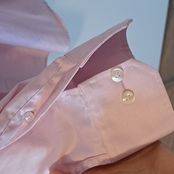 Klauss Boehler Powder Pink Button-up Shirt (Men's Size 16) - Picture 4 of 6